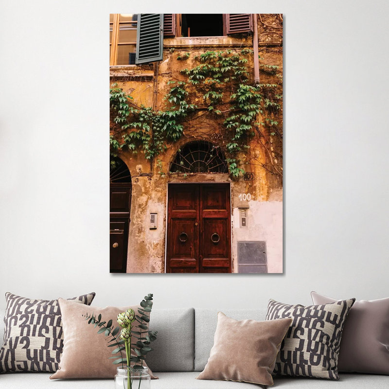 Roman Door XXI by Bethany Young - Print on Canvas, 152.4cm H x 101.6cm W x 3.81cm D, Wrapped Canvas
