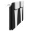 Coussin de tête de lit vidaXL noir et blanc 183 cm VidaXL-1399996202-1399996201