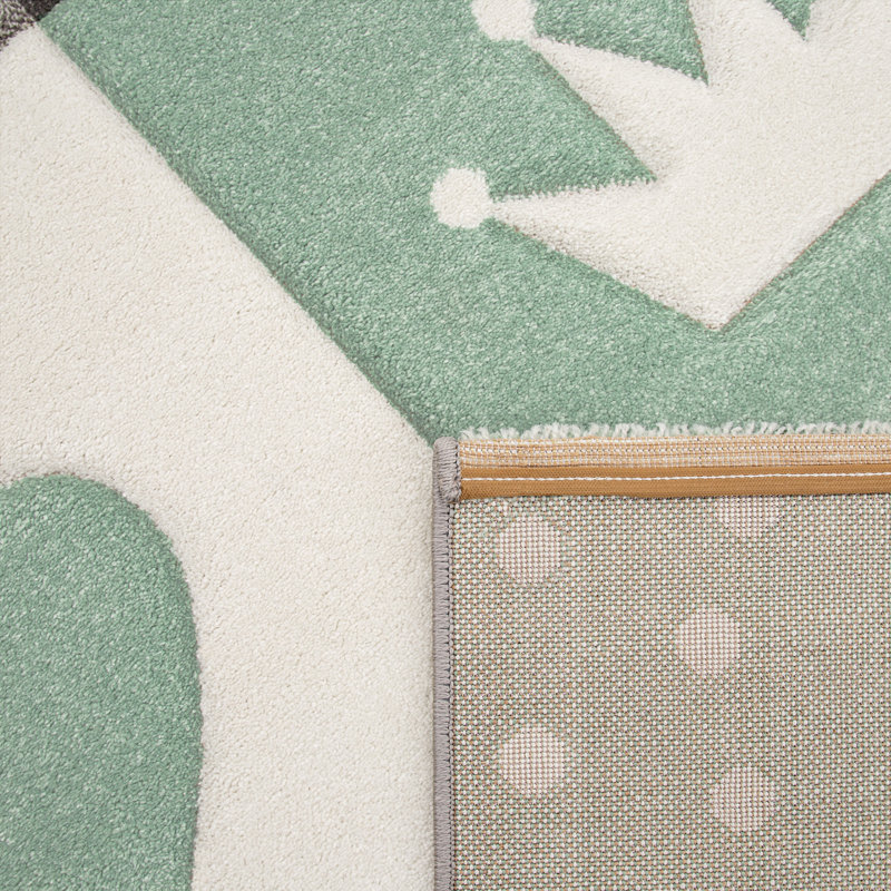 Aldworth Flatweave Green Rug, Rectangle 160 x 230cm