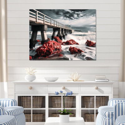 " Pier Whispering Waves I "