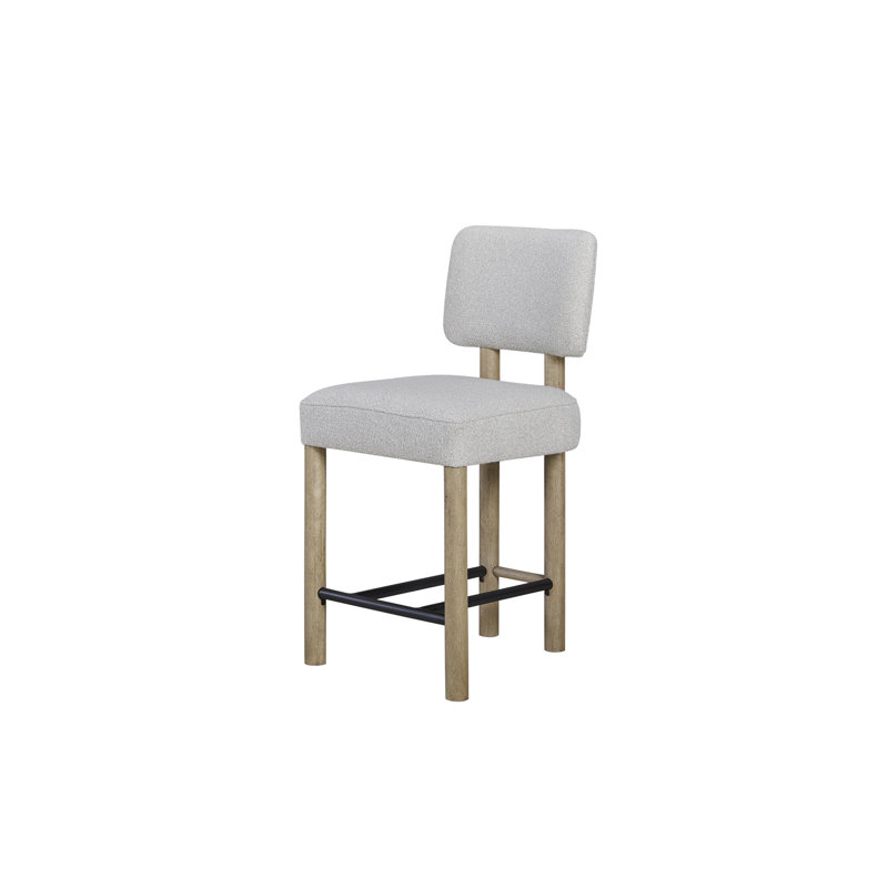 Tabouret à hauteur de comptoir Zina en tissu Performance Revive