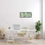 Lignes courbes complexes bleu vert et blanc - Peinture-66798204-66798198