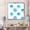 Pois bleu clair - peinture sur toile