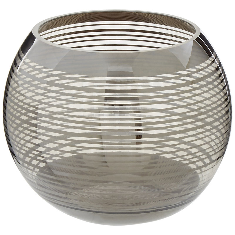 Mendoza Glass Table Vase, 16cm H x 20cm W x 20cm D