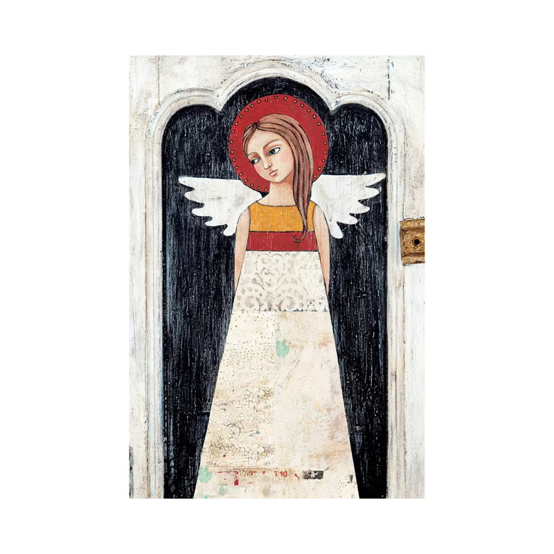 Angel of Tulips 1 Piece Wall Art on Canvas, 66.04cm H x 45.72cm W x 3.81cm D, Wrapped Canvas