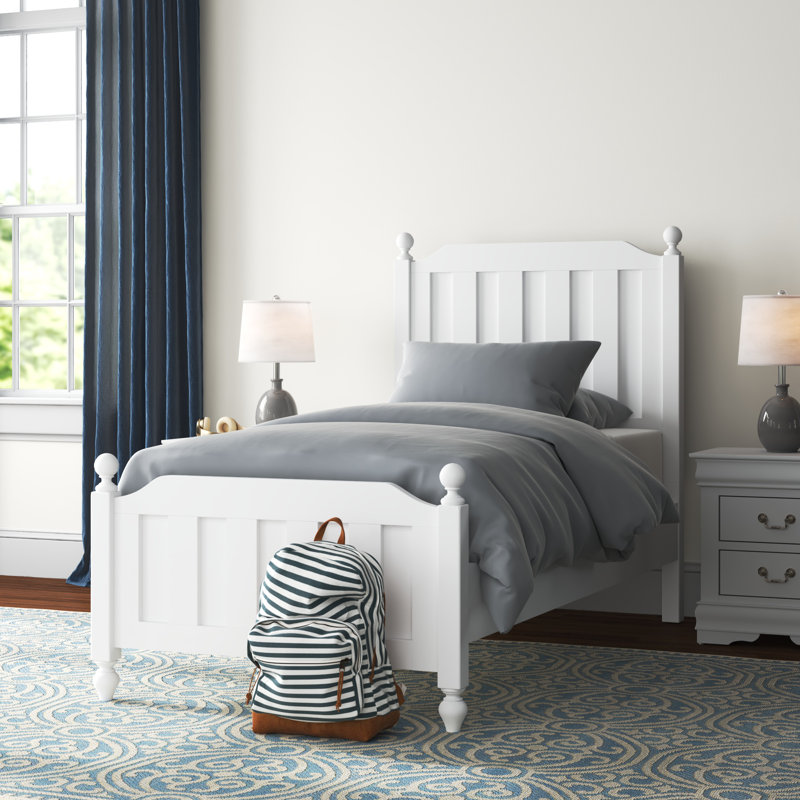 Droskyn Panel Bed by Three Posts™, White, Twin