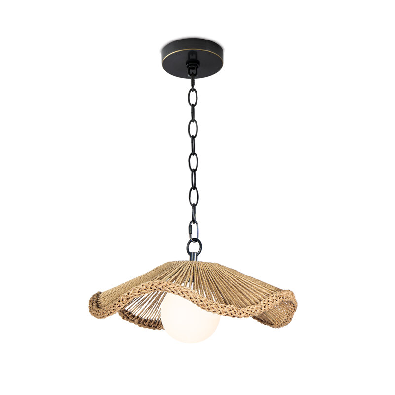 Provence Cafe Pendant, 7.5" H x 15.25" W x 15.25" D