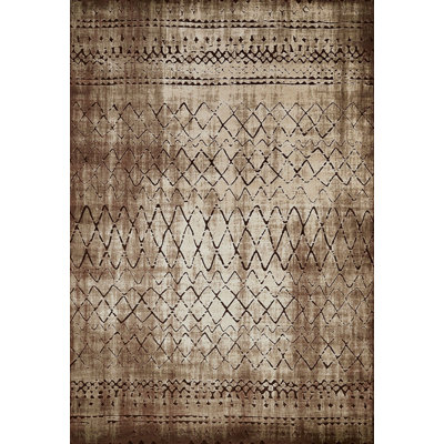 Tapis brun Rayna