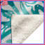 Couvertures florales abstraites turquoise-130110870