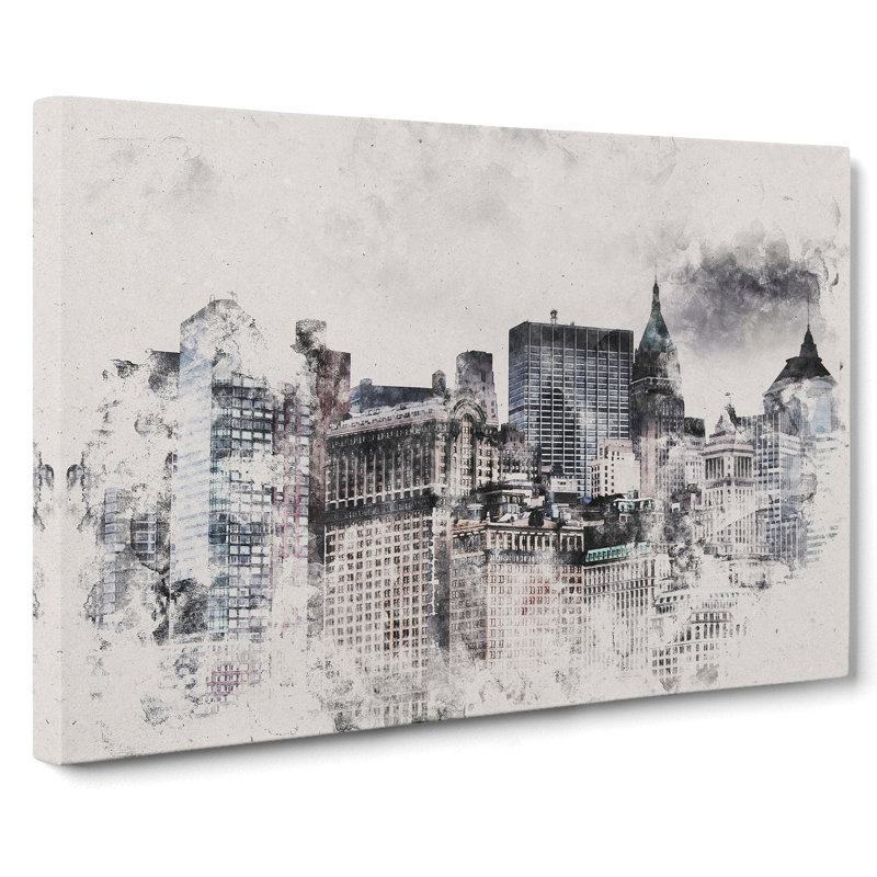 New York Skyline Vol.8 - Wrapped Canvas, 40cm H x 60cm W x 3cm D