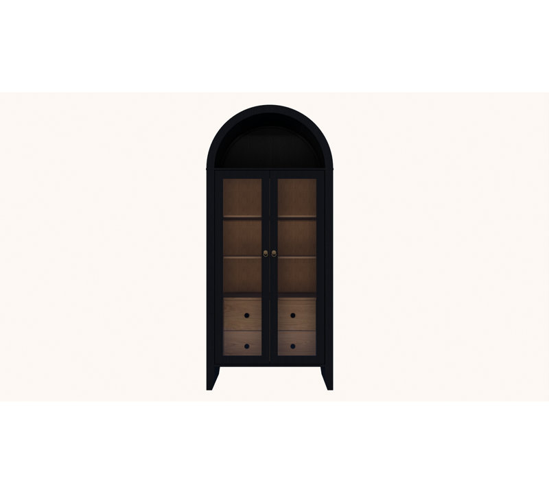 Grande armoire de rangement arquée