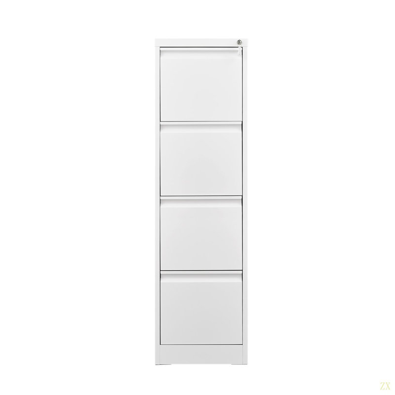 4 Drawer File Cabinet With Lock Metal Vertical File Storage Cabinet Office Home Steel Vertical File Cabinet For A4 Legal/Letter Size Narrow File Cabinet Locked,Assembly Required