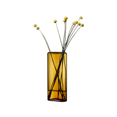 Layers 12.81'' Handmade Lead Free Crystal Table Vase