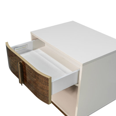 Pavira Walnut 1 - Drawer Nightstand