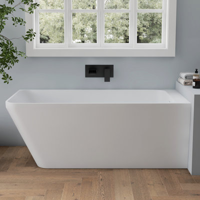 Baignoire autoportante à surface solide 64 po Forma