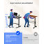 Gas Spring Adjustable Mobile Standing Desk With Wheels-1182227200-1182227202