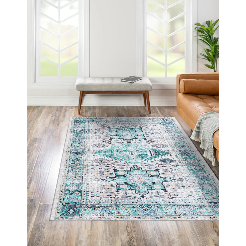Olufisayo Oriental Indoor Rug, Rectangle 7'10" x 10'