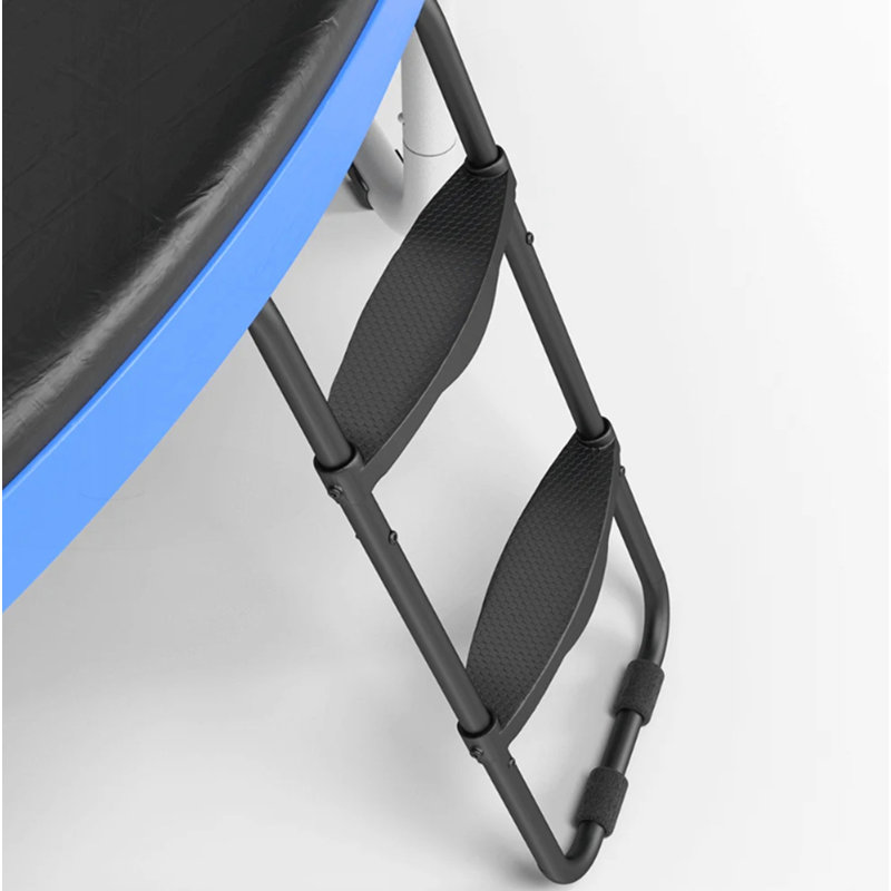 Trampoline durable de 14 pi avec filet de sécurité, structure thermolaquée et matériaux résistants aux rayons UV pour un plaisir extérieur durable
