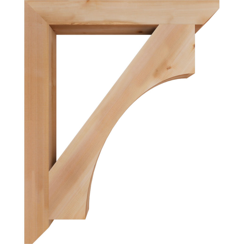 Support en bois Westlake, Cèdre rouge, H 40 po x l 3,5 po x P 32 po