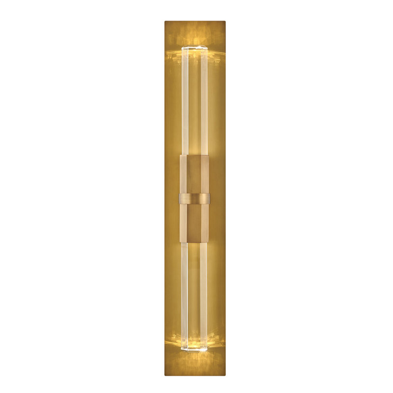 Cecily 2 - Light Dimmable Heritage Brass Flush Mounted Sconce