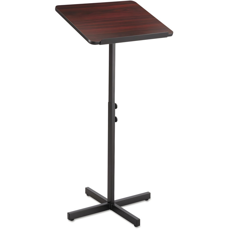 Support réglable pour pupitre avec plateforme de lecture inclinable et base en acier durable pour les présentations professionnelles