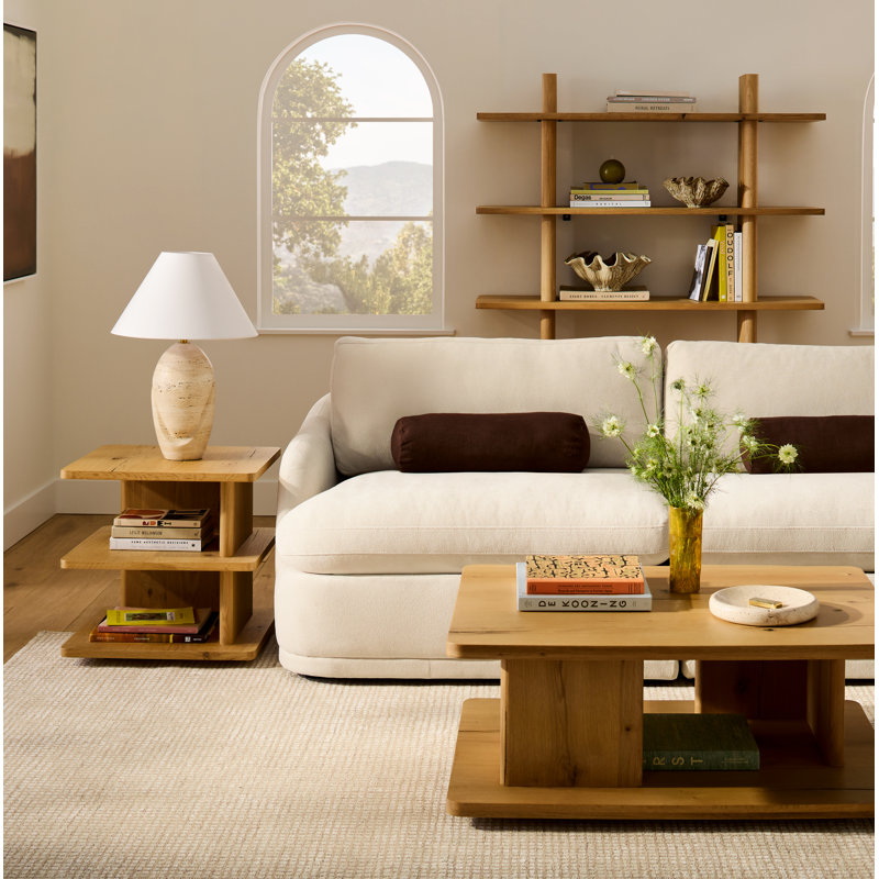 Casey Side Table Dark Brown, Natural