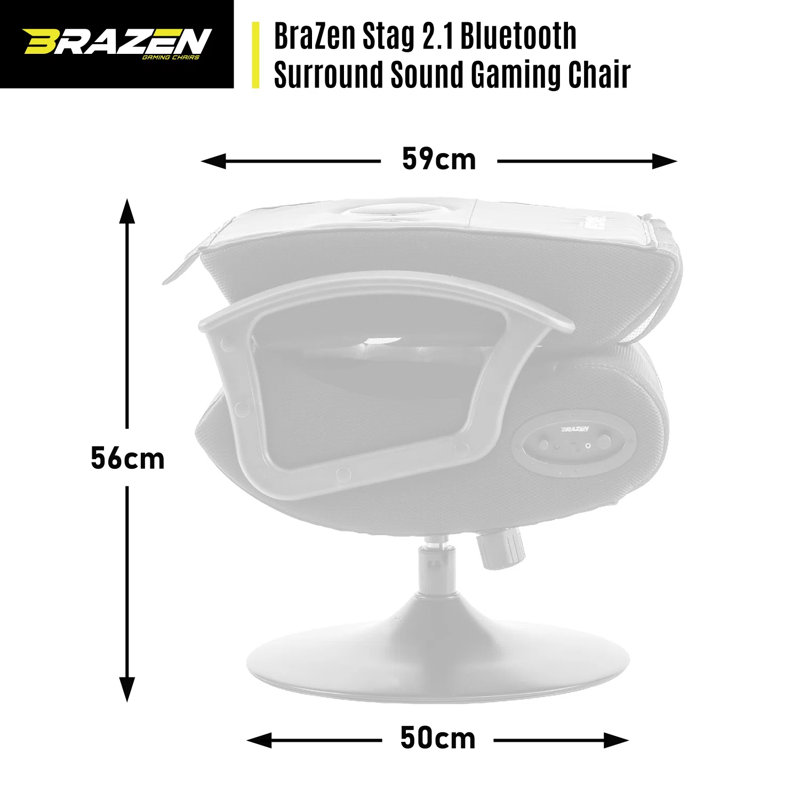 Bluetooth Surround Brazen Spirit Gaming Chair BraZen Gaming Chairs