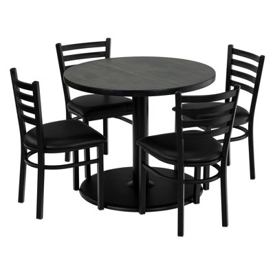 Ensemble de table ronde 36 "avec chaises Rosy