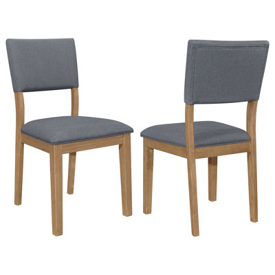 Kiarna Fabric Upholstered Dining Side Chair Brown