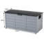 Plastic Garden Storage Box with Wheels-1965627422