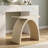 Freestanding Shower Seat Solid Surface Shower Stool（Milk-coffee）-137439463