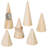 6 Piece Natural Wood Ring Holder