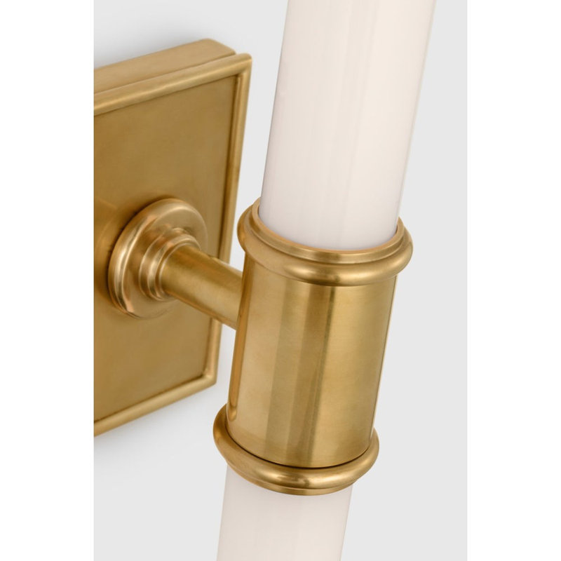 Owen 2 - Light LED Bath Sconce, Antique Burnished Brass