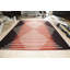 Tapis rouge en laine tissé à plat rouge / noir Arreonna-968299654