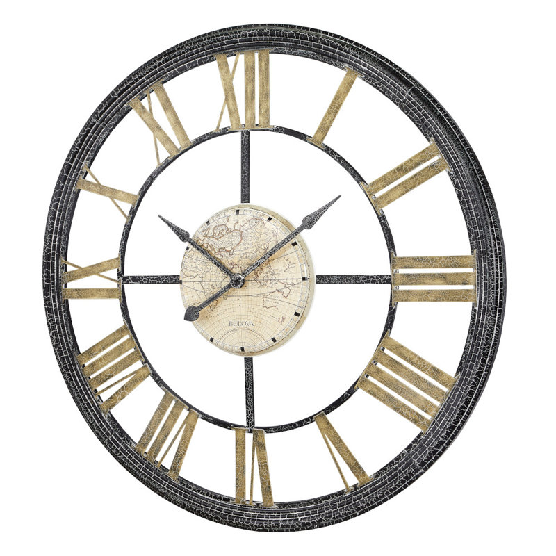 Olde World Oversized Metal Wall Clock, C4801