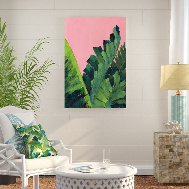 Fougères tropicales - reproduction d'art sur toile tendue, H 48 po x l 32 po