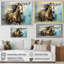 Cheval galopant fantaisiste - cheval, art mural-1763492552-1763492545