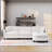 107.87'Sectional Sofa Couch With 1 Ottoman