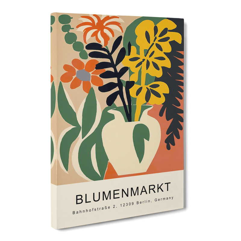 XMKTMKT-126 Berlin Flower Market Exhibition No.6 - Wrapped Canvas Print