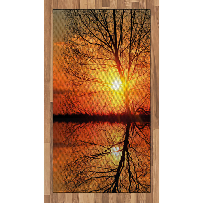 Autumn High Density Long Fiber Poly Threads Decorative Area Rug Carpet, Rectangle 2'7" x 5'