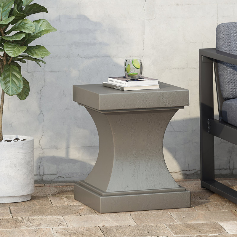 Table de bout tambour, Gris clair