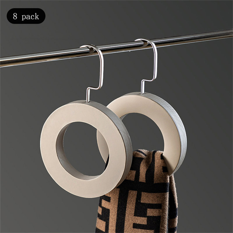 Porte-foulard en cuir et acier Luxeloop, 8