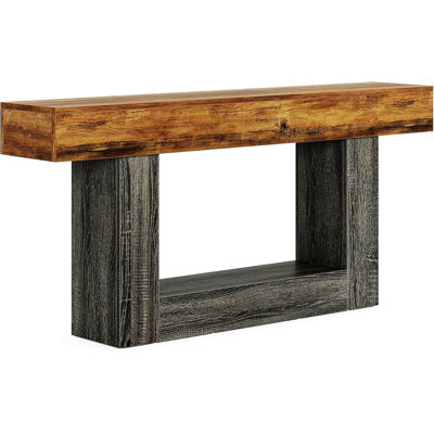 Wooden Console Table, Narrow Wood Sofa Table, Rectangular Sofa Table for Home, Office