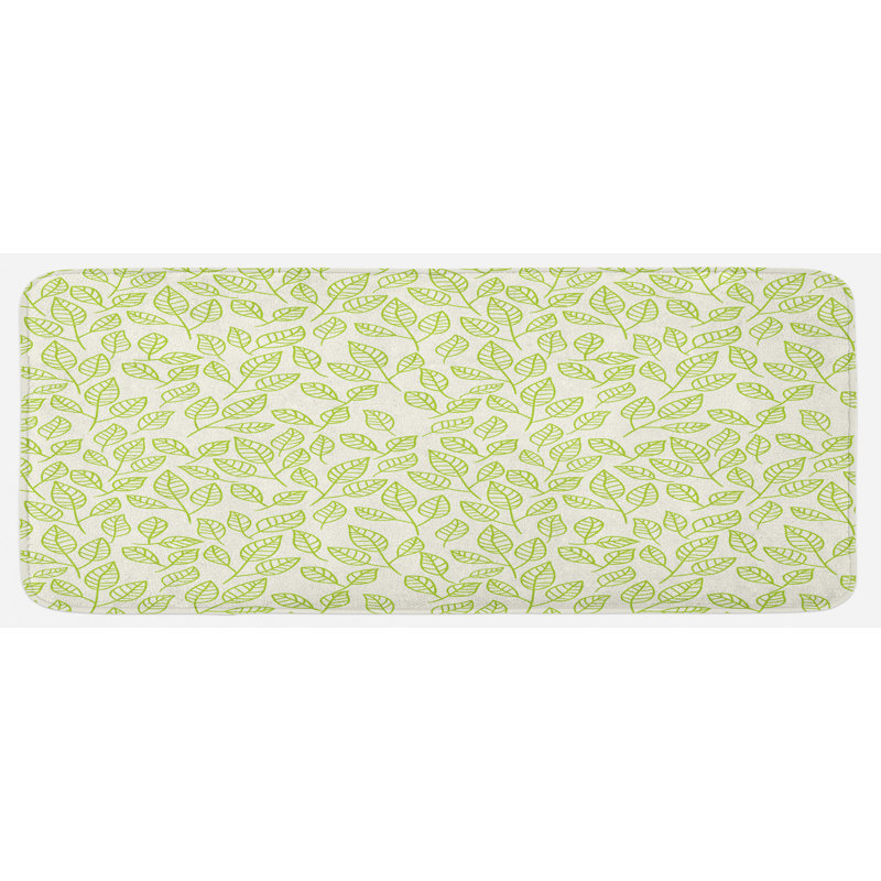 Cottage / Country Floral Polyester Kitchen Mat