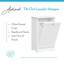Armoire pour panier à linge inclinable avec sac de rangement en tissu RiverRidge Ashland