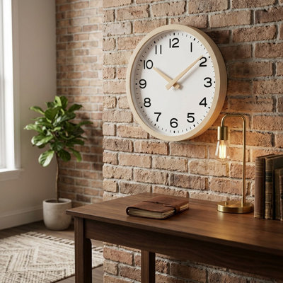 Horloge murale 12 pouces, silencieuse et moderne