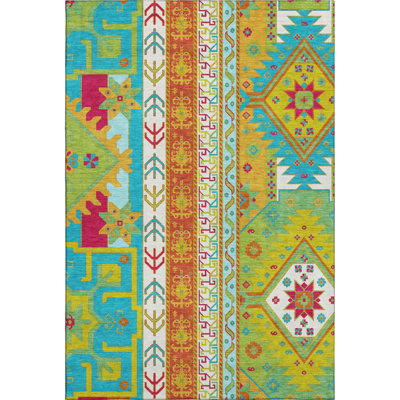 Premium Machine Washable Jahnke AMF1015 Aztec Rug