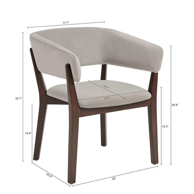 Fauteuil Blake, Grège