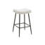 26" Upholstered Backless Saddle Bar Stool with Metal Frame-209194-5290095
