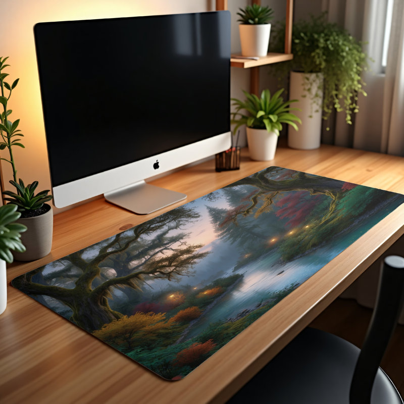 Polyester Desk Pad, 14.4x12.1